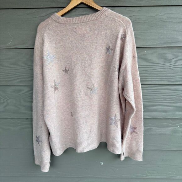 Zadig & Voltaire Markus stars 100% cashmere sweater - Picture 6 of 6